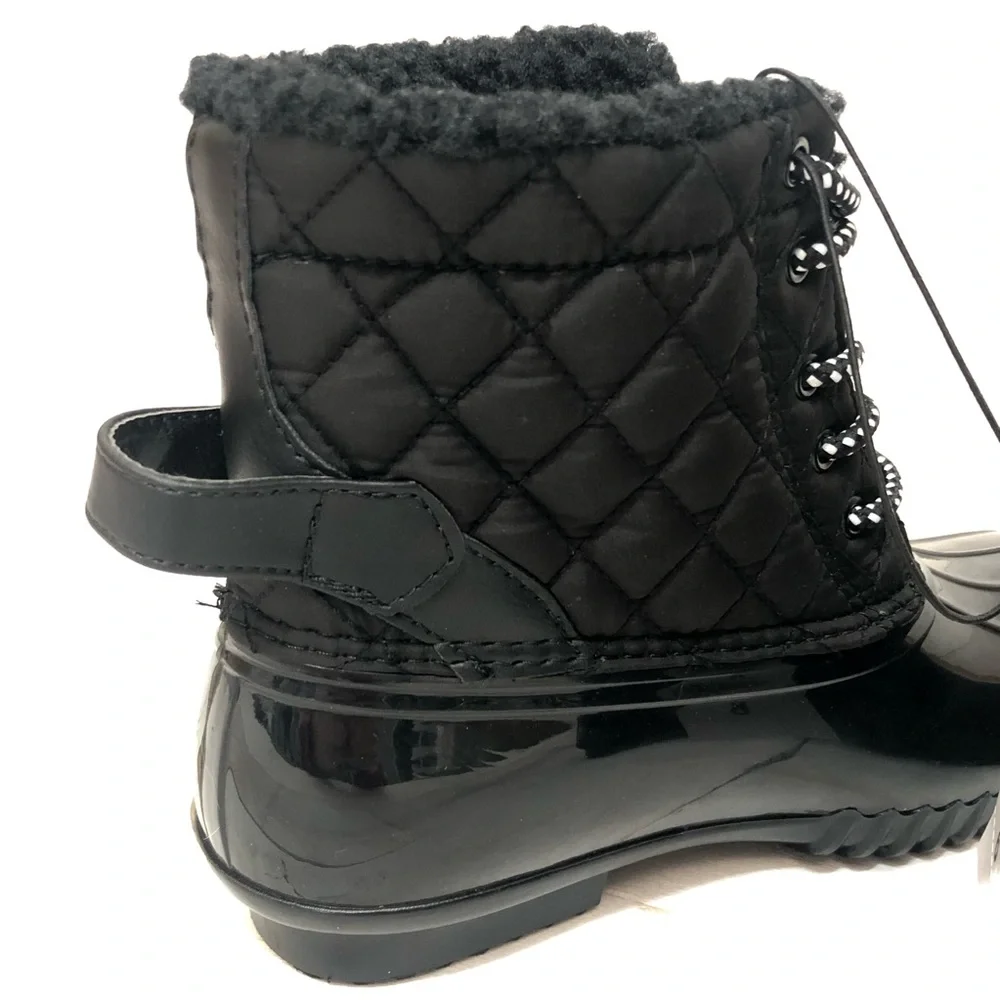 Sporto Sz 6 & 7 Duck Boot • Women’s Andie • Black • New
